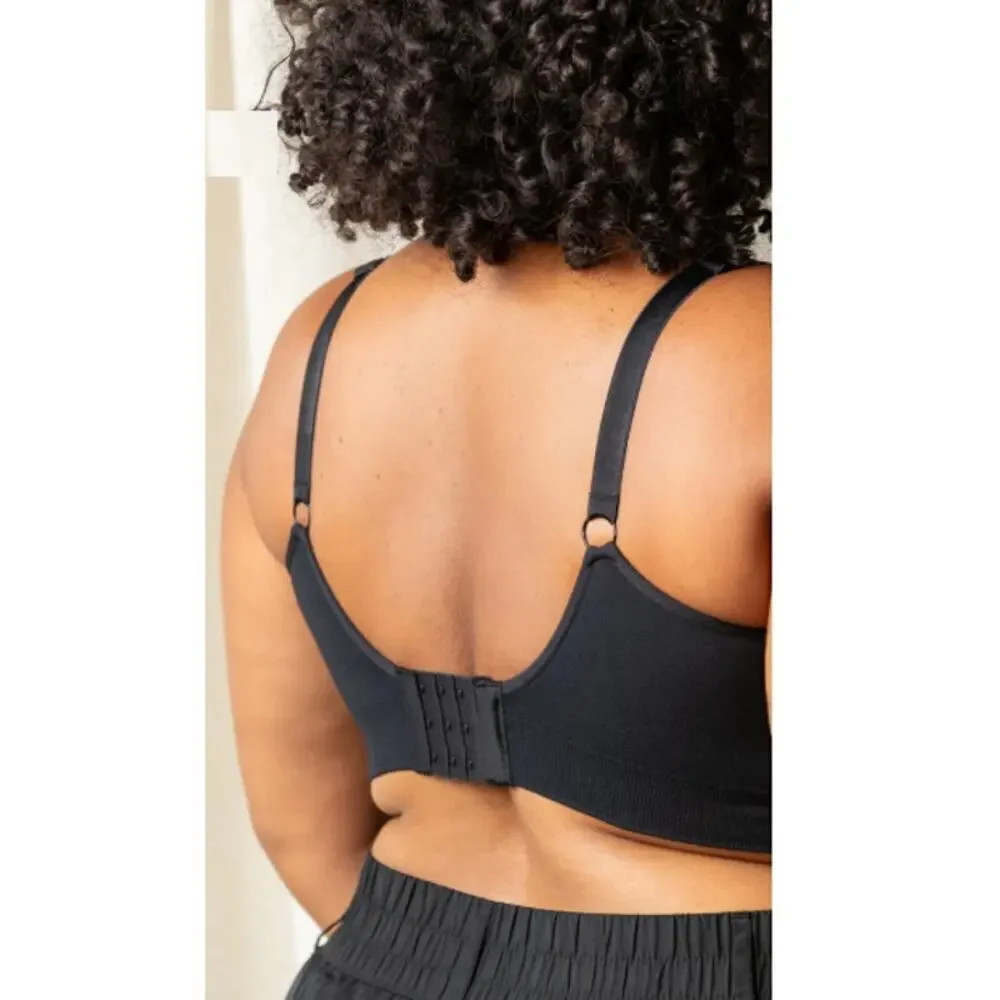 Kindred Bravely for Lansinoh Black Nursing & Wearable Pumping Bra Size M-L